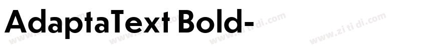 AdaptaText Bold字体转换